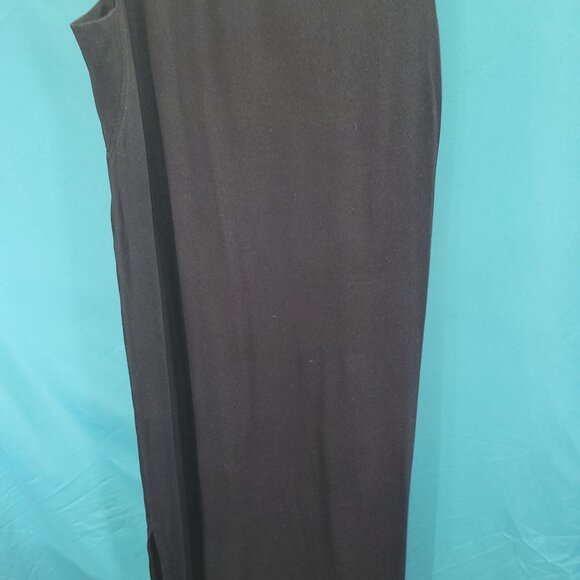 Rag & Bone/Jean Black Sleeveless Midi Dress Size M Cotton & Modal Blend Made In - Picture 10 of 11